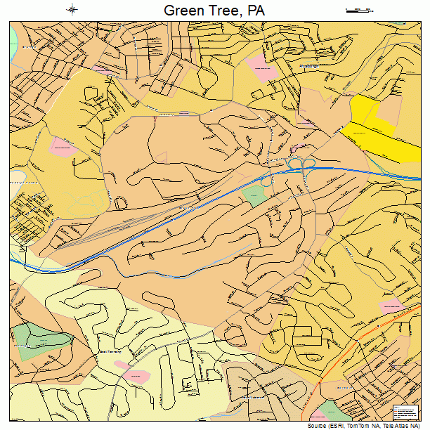 Green Tree, PA street map