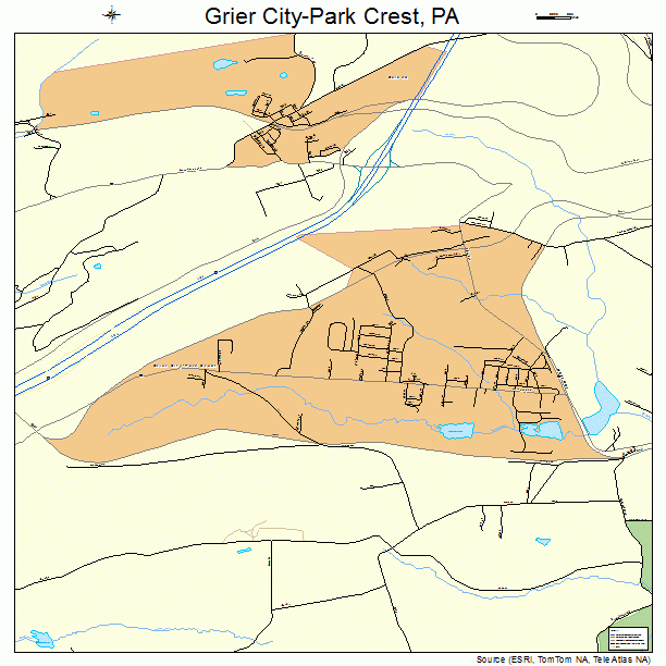 Grier City-Park Crest, PA street map