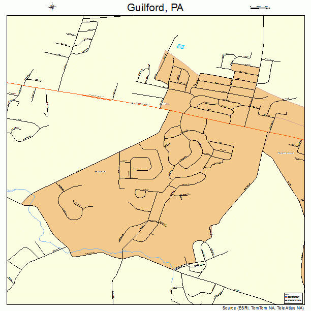 Guilford, PA street map