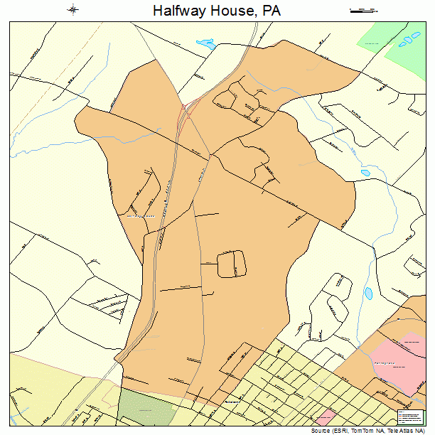 Halfway House, PA street map