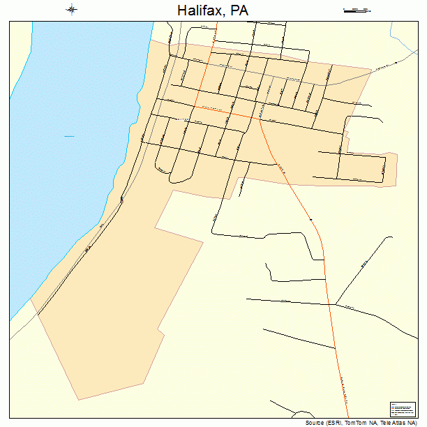 Halifax, PA street map