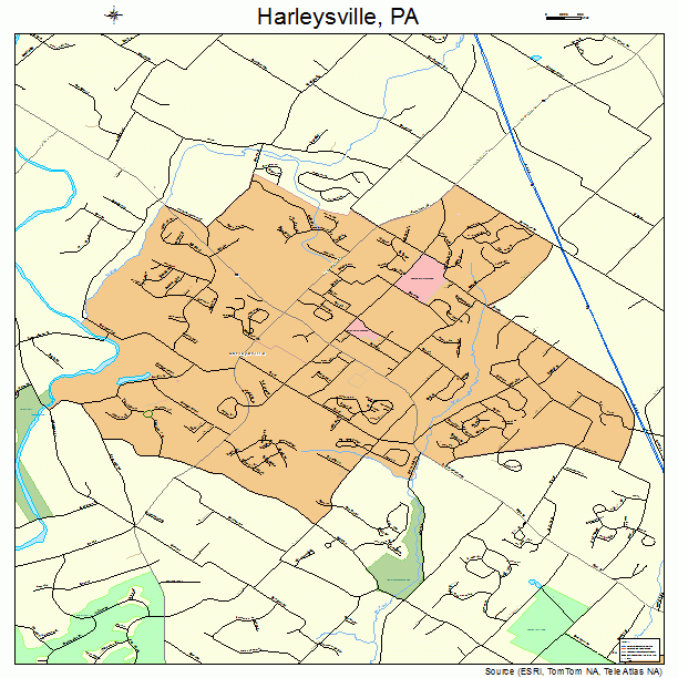 Harleysville, PA street map