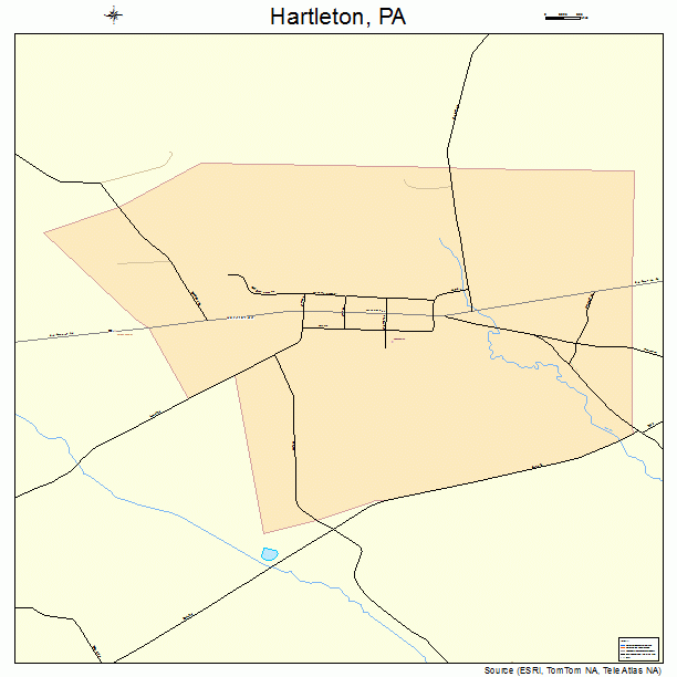 Hartleton, PA street map