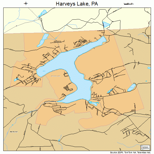 Harveys Lake, PA street map