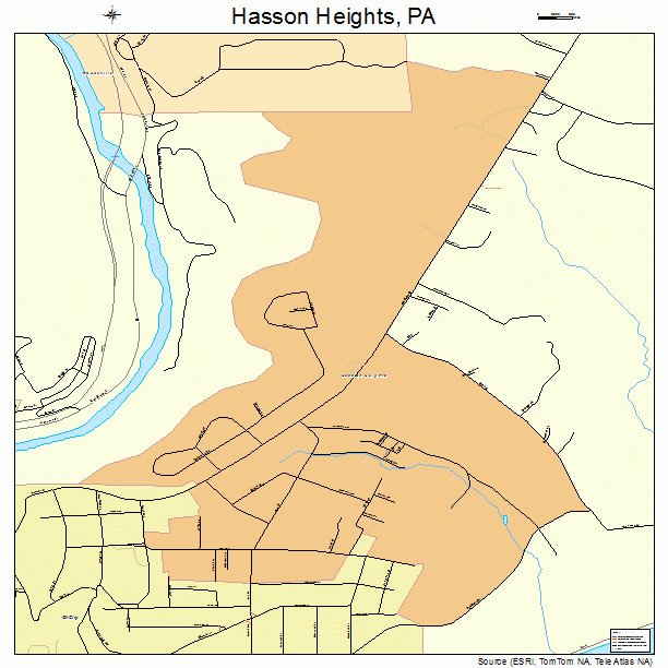 Hasson Heights, PA street map