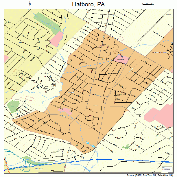 Hatboro, PA street map