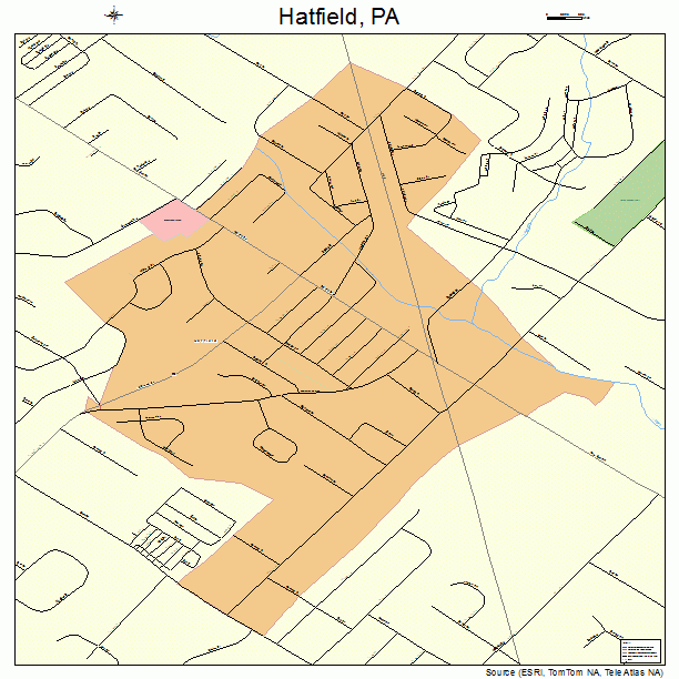Hatfield, PA street map