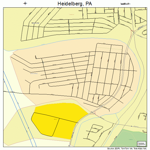 Heidelberg, PA street map