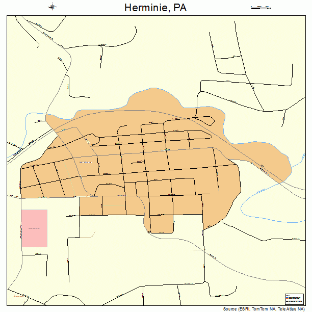 Herminie, PA street map