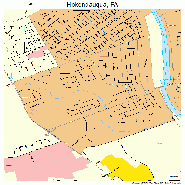 Hokendauqua, PA street map