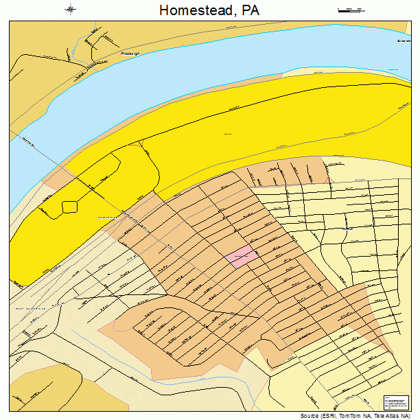 Homestead, PA street map
