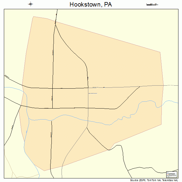 Hookstown, PA street map