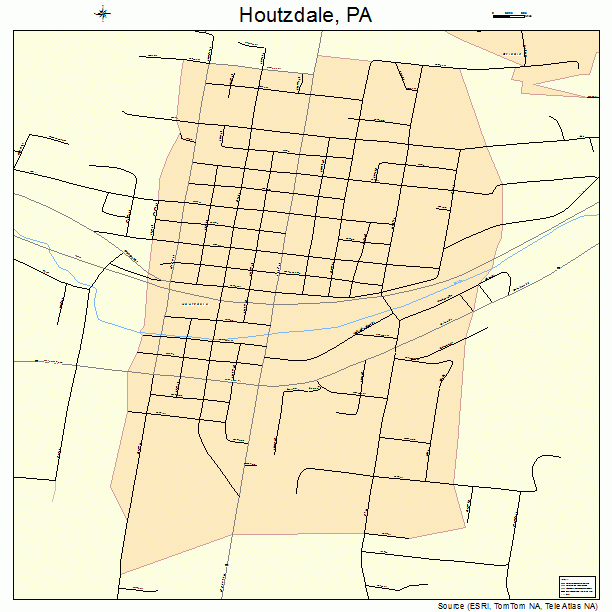 Houtzdale, PA street map