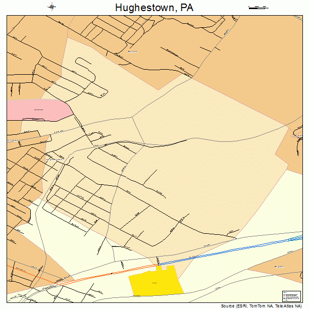 Hughestown, PA street map