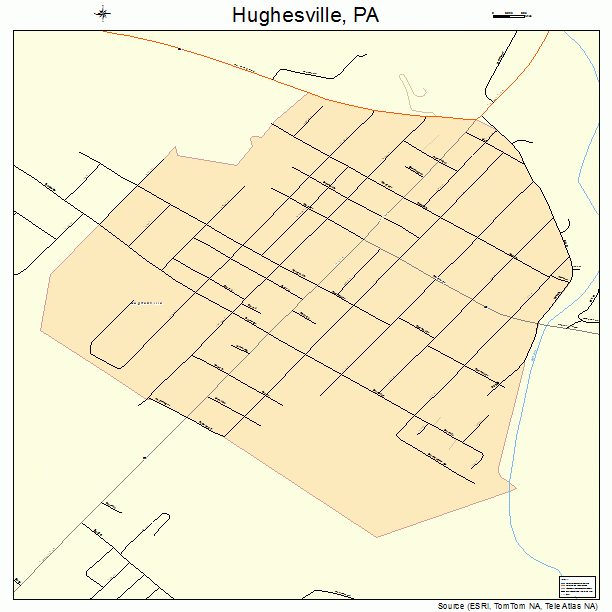 Hughesville, PA street map