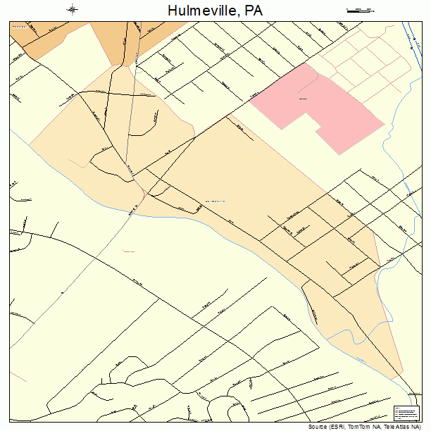 Hulmeville, PA street map