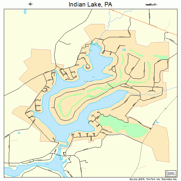 Indian Lake, PA street map