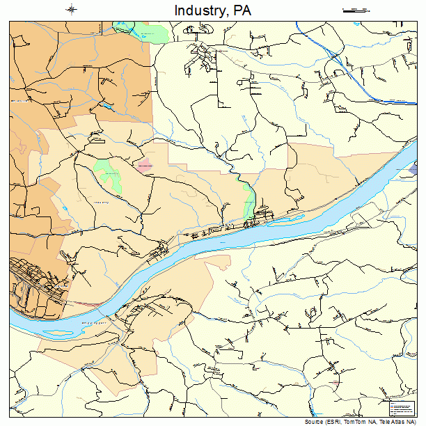 Industry, PA street map