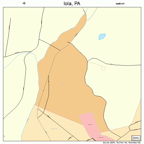 Iola, PA street map