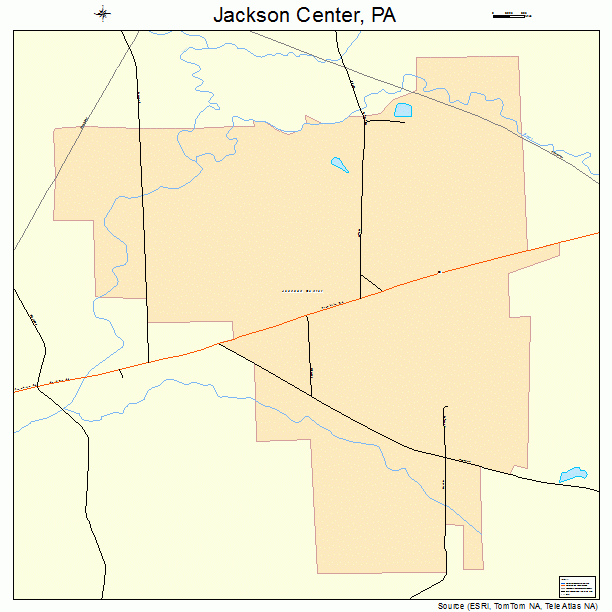 Jackson Center, PA street map