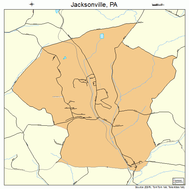 Jacksonville, PA street map