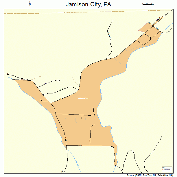 Jamison City, PA street map