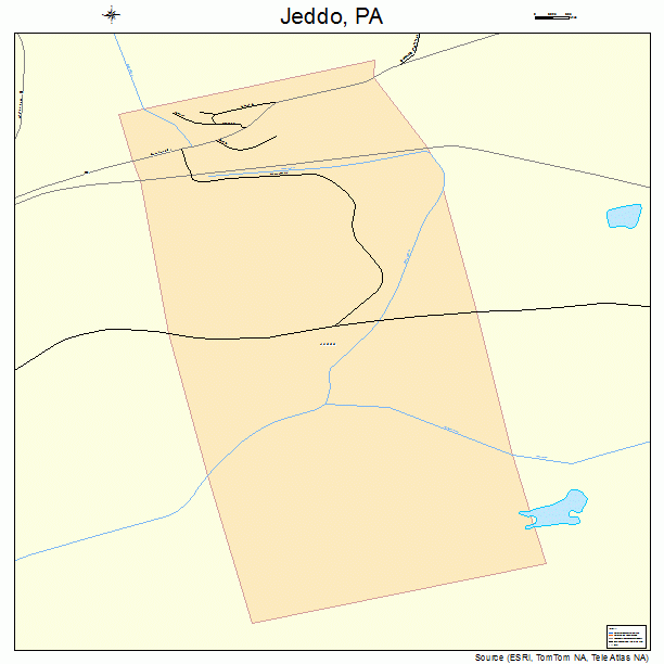 Jeddo, PA street map