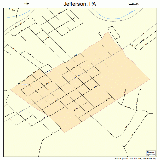 Jefferson, PA street map