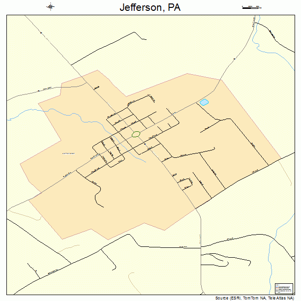 Jefferson, PA street map