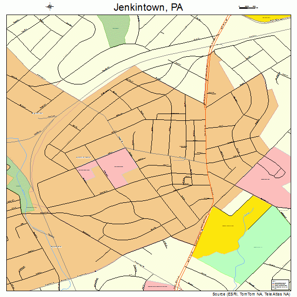 Jenkintown, PA street map