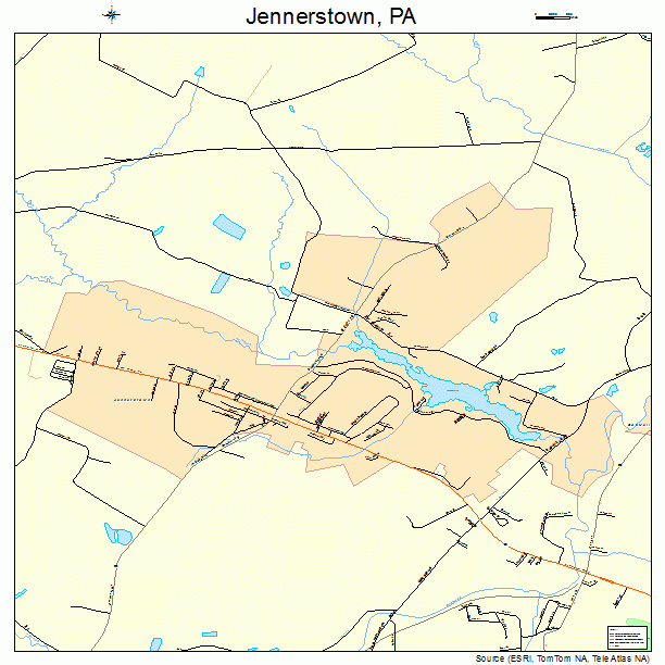 Jennerstown, PA street map