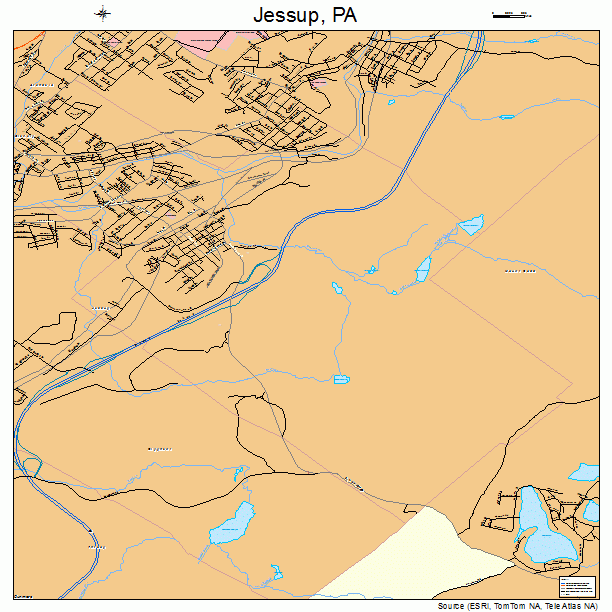 Jessup, PA street map