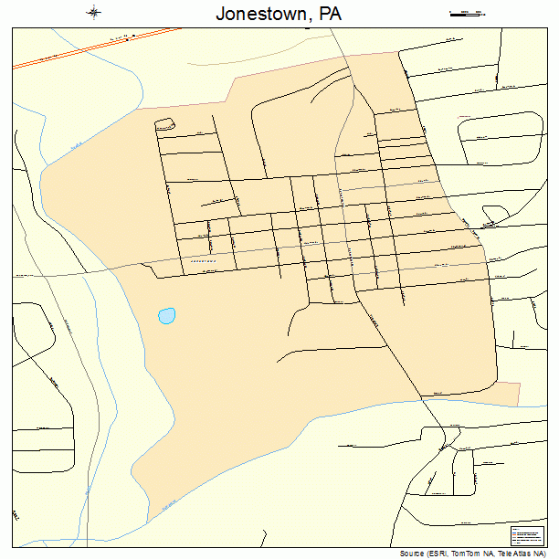 Jonestown, PA street map