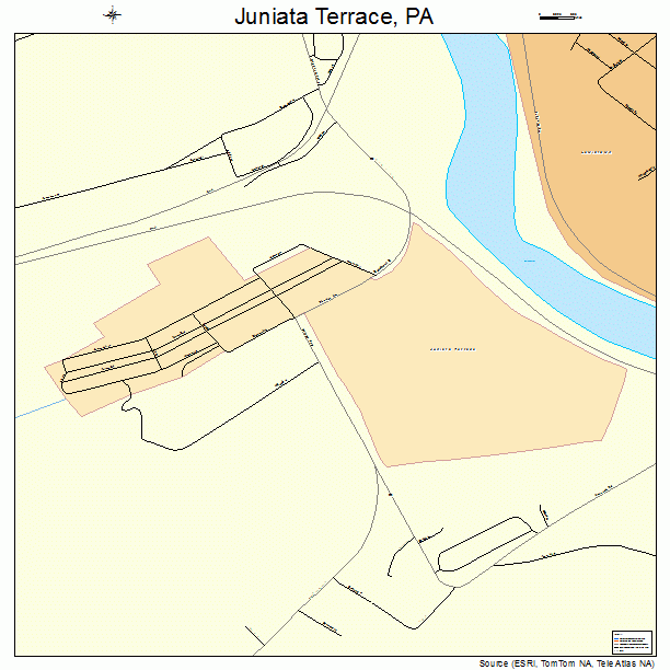 Juniata Terrace, PA street map