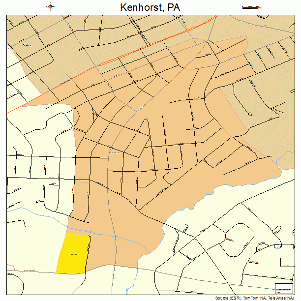 Kenhorst, PA street map