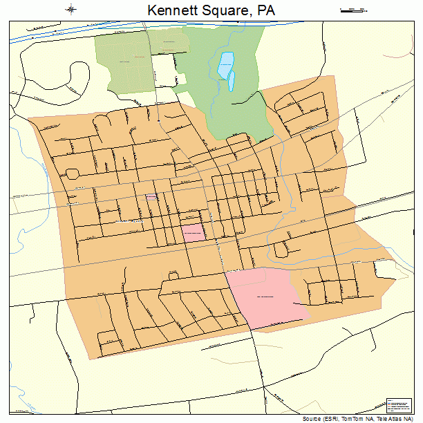 Kennett Square, PA street map