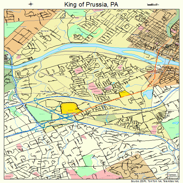 King of Prussia, PA street map