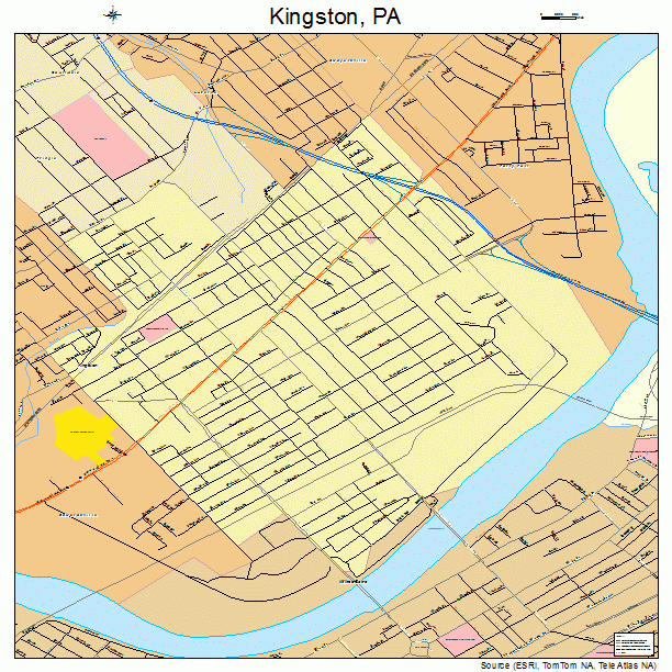 Kingston, PA street map