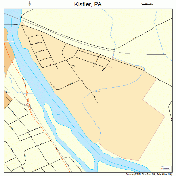 Kistler, PA street map