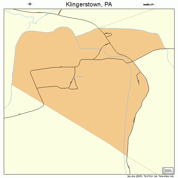 Klingerstown, PA street map