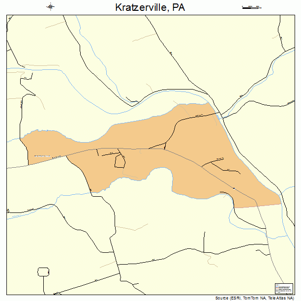 Kratzerville, PA street map