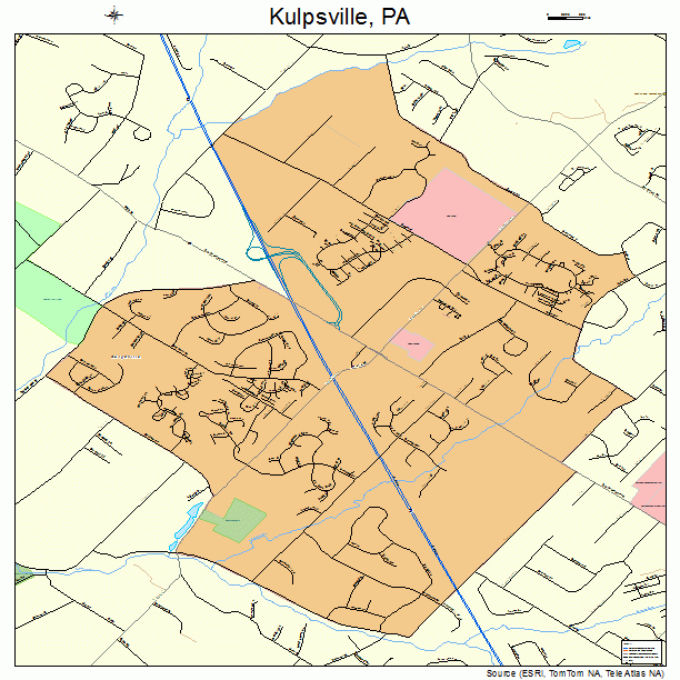 Kulpsville, PA street map