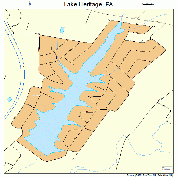 Lake Heritage, PA street map
