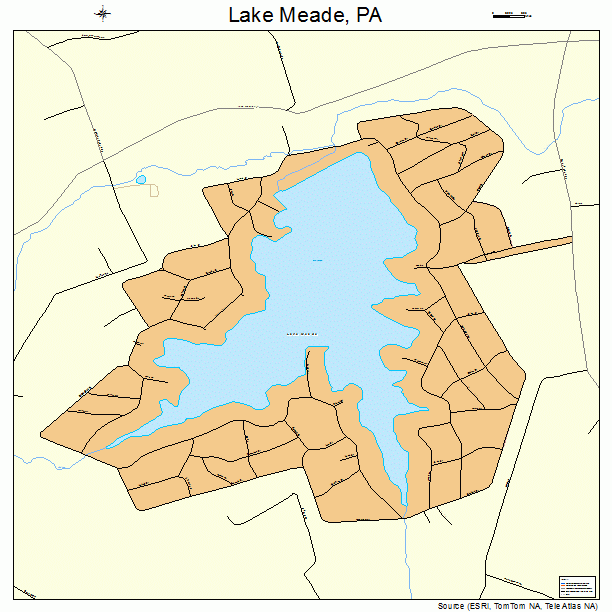 Lake Meade, PA street map