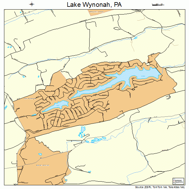 Lake Wynonah, PA street map