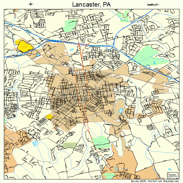 Lancaster, PA street map