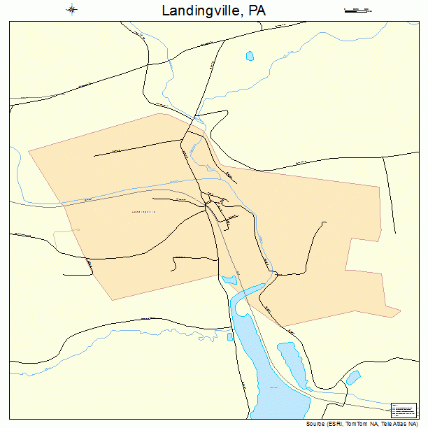 Landingville, PA street map