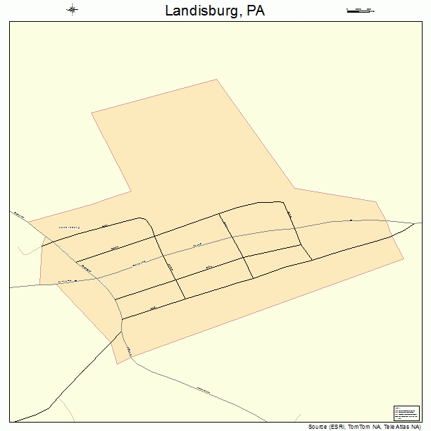 Landisburg, PA street map