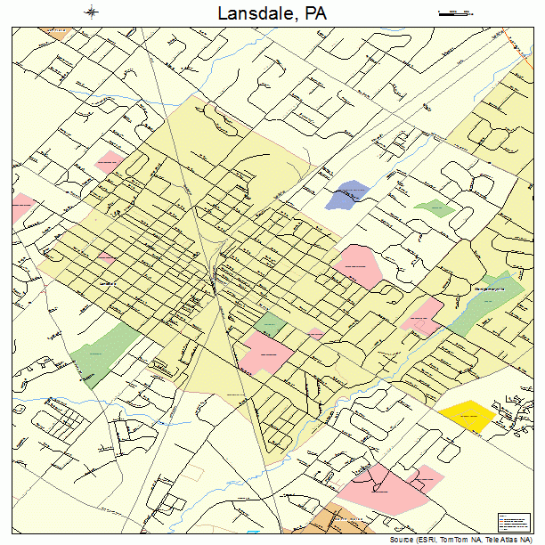 Lansdale, PA street map