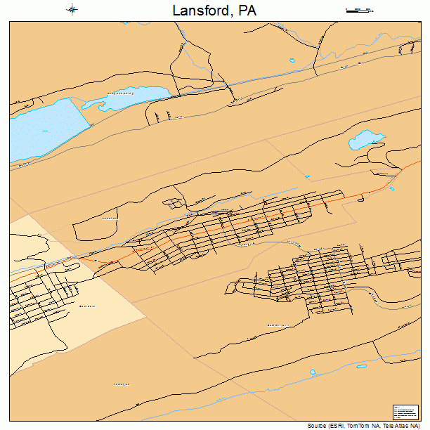 Lansford, PA street map